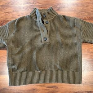 Banana Republic Women’s Olive Knit Cotton Sweater